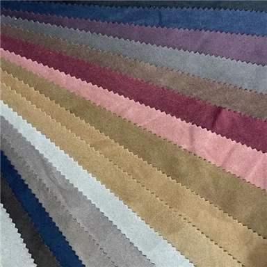 ソフトスエードレザー服作成材料合成マイクロファイバーフェイクレザーストレッチスエード生地衣服材料