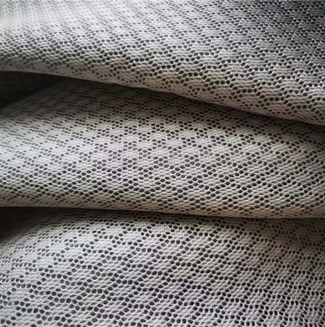 Fashion Breathable Recycled 3D Air Spacer Sandwich Mesh Fabric For Shoes Insole