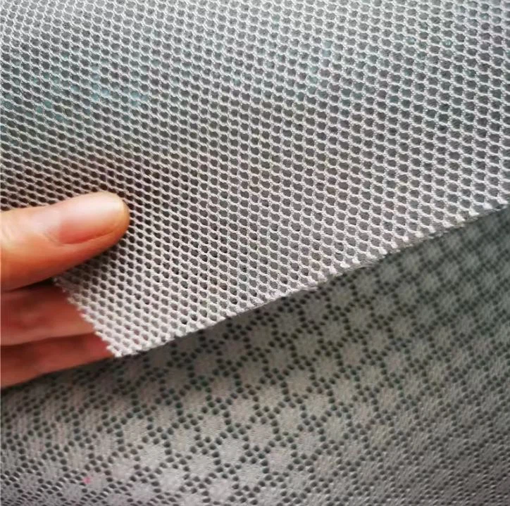 Fashion Breathable Recycled 3D Air Spacer Sandwich Mesh Fabric For Shoes Insole